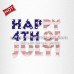 Rhinestone 4th of July Transfer for Cloth Decoration